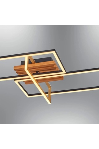 Özcan Aydınlatma 1420-3 Plafonyer Meşe Meşe