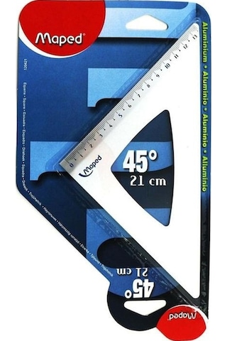 Maped 120421 Alüminyum Gönye - 45 Derece