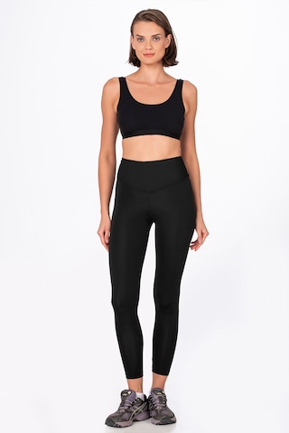 Kompedan Termal İçi Peluş Kışlık Kadın Tayt İçlik Siyah