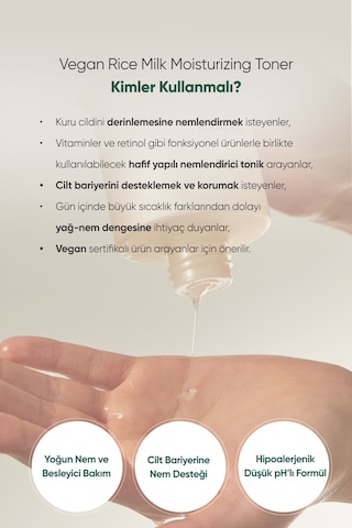 Pirinç Sütü İçerikli, Nemlendirici Vegan Tonik Goodal Vegan Rice Milk Moisturizing Toner