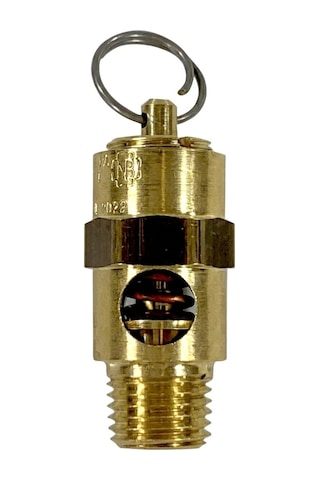 Pirinç, 1/4" Npt Endüstriyel Yumuşak Oturmalı Emniyet Basınç Tahliye Vanası, Abd'de Üretilmiştir 260 Psı / 220 Scfm