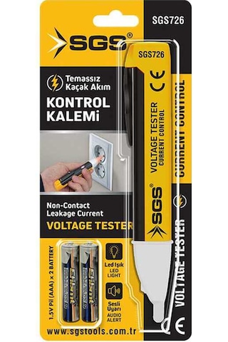 Temassız Kontrol Kalemi Işıklı Voltaj Kaçak Test Cihazı