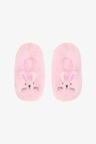 Penti Pembe Kız Çocuk Rabbit Tavşan Nakışlı Aksesuarlı Kaymaz Tabanlı Ev Çetiği Pnlhy85525sk-lp4 Pembe