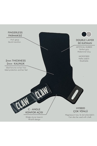 Alpha Grips Gen 2 Crossfit Eldiveni, Jimnastik Eldiveni Siyah