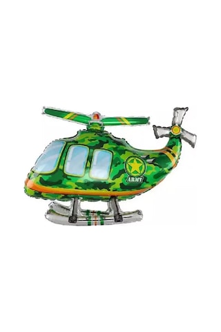Love Land 3d Helikopter Kamuflaj 82 Cm Balon 208672561 YEŞİL