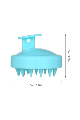 Singree Yumuşak Silikon Saç Yıkama Fırçası - Kafa Masajı Ve Temizlik Aracı - Ev Ve Kuaför Kullanıma Uygun - Siyah Normal