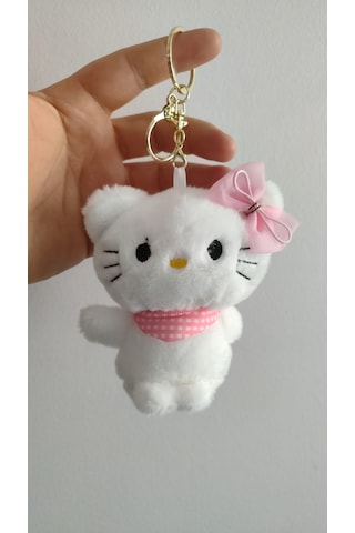Hello Kitty Peluş Anahtarlık Çanta Aksesuar Boyut:12cm Çok Renkli