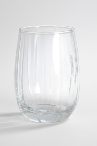 Duru 6 Lı Cam Su Bardağı 380 Ml Şeffaf Beyaz
