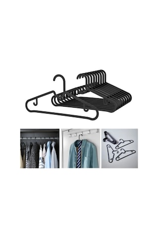 Sengenegel Spruttig Askı Siyah Esnek Plastik 10 Adet Karışık