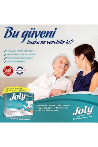 Joly Esnek Belbantlı Medium (Orta Boy) Hasta Bezi 30'Lu