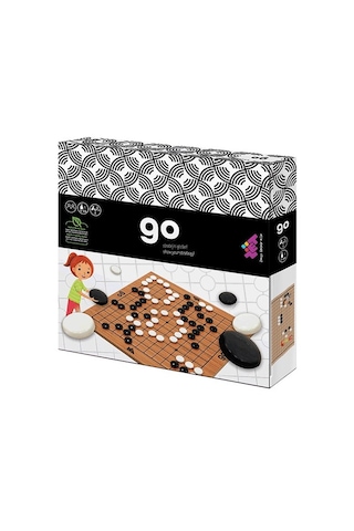 Go Ahşap Zeka Ve Akıl Oyunu 5+ Yaş 2 Oyuncu 13x13 Cm