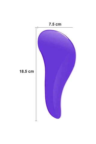 Koodmax Oval Dolaşık Önleyici Saç Fırçası - Saç Açıcı Tarak - Lavanta Mor
