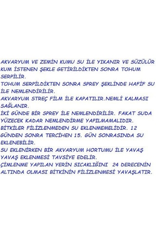 Akvaryum Bitkisi Canlı Su yoncası 5.000++ Adet Tohum