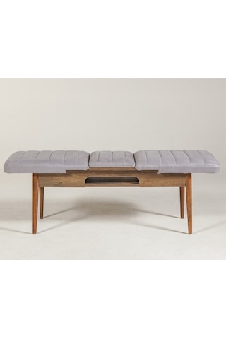 Ahşap Açılır Bench Ceviz Soho Gri