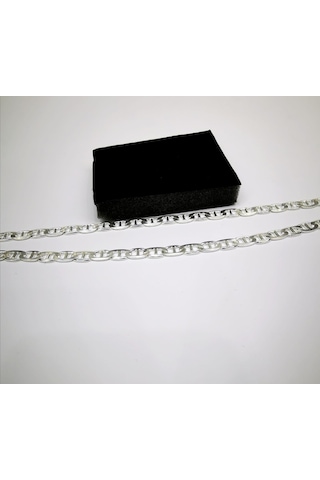 Omar Silver Erkek Barlı Gümüş Kolye Zincir 6,6 Mm