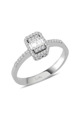 Lova 0,24 Karat Baget Pırlanta Yüzük - 1020290