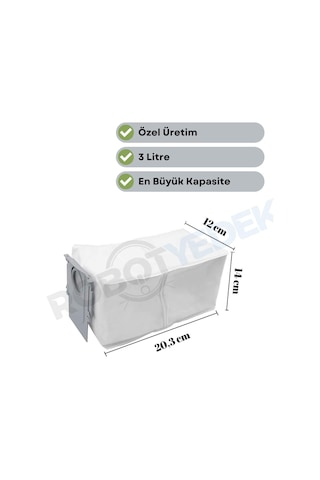 Roborock Qrevo Master Uyumlu Ana Fırça, Hepa Filtre,beyaz Yan Fırça, Mop,toz Torbası 9 Parça