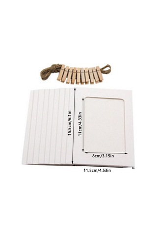 Kendin Yap Kraft Kağıdı Resim Çerçeveleri Ev Dekorasyonu Klipsli Kombinasyon Kağıt Çerçeve Fotoğraflar Albümü