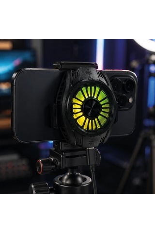Çift Type-c Bağlantılı Rgb Aydınlatmalı Sessiz Telefon Soğutucu Fan