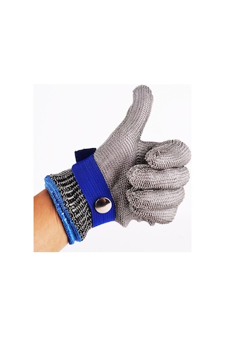 Kesilmez Çelik Eldiven Paslanmaz Metal Çelik Tel Hasır Örgü Kesim (413313859)