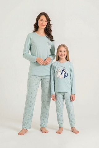 Rolypoly Anne Kız Who Needs A Hug Yeşil Uzun Kol Pijama Takım Rp3902-a-v2 Rp3902-a-v2
