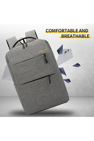 Pazly Büyük Kapasiteli Oxford Kumaş Dizüstü Bilgisayar Sırt Çantası Seti - Siyah/gri/lacivert/şarap Kırmızısı Siyah