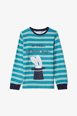 Penti Kırık Beyaz Erkek Çocuk Magic Çizgili Pijama Takımı