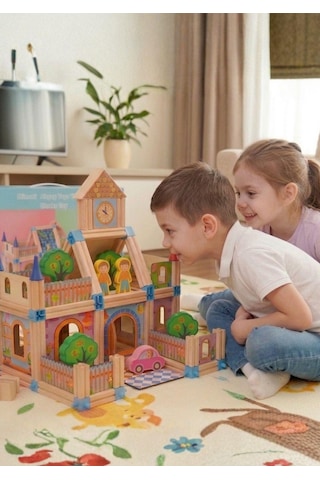 1:50 Ölçekli Montana Evi Mimarisi Taş- Seramik Maket Ev 3502