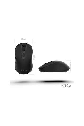 Inca Iwm-288t Bluetooth + Wıreless Ergonomıc Desıgn Sılent Mouse Lazer