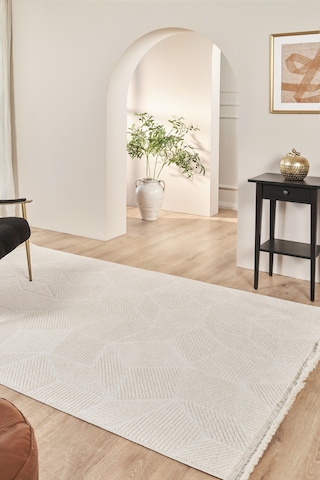Kaşmir Halı 7/24 İskandinav Nore 80x300 Cm Bej