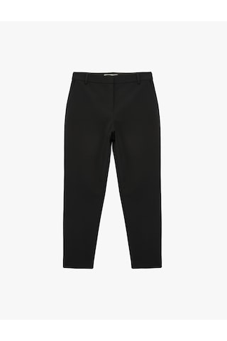 Koton Regular Fit Cep Detaylı Normal Bel Düz Paça Kumaş Pantolon Siyah 6sak40098uw Siyah