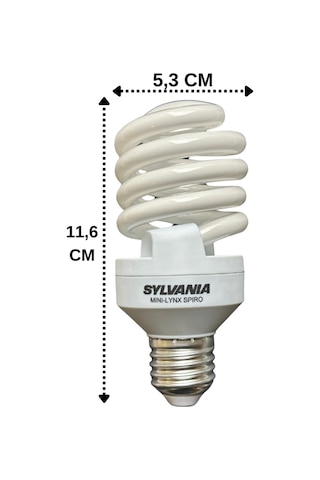 Sylvania 23w 103w 2700k Sarı Işık E27 Duylu Kalın Duy Tasarruflu Ampul