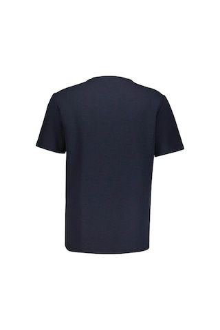 Süvari Waffle Sıfır Yaka Lacivert Erkek T-shirt Sts1014000001