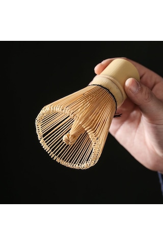 Bambu Matcha Çayı Karıştırıcı Fırça Bamboo Whisk Köpürtücü Cin578