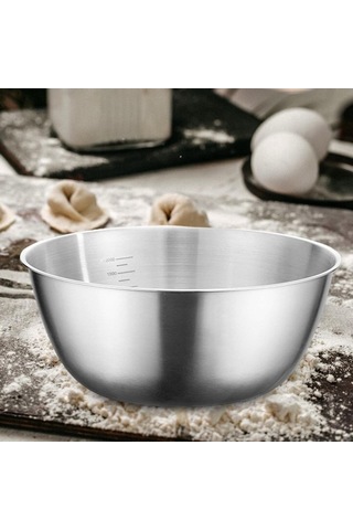 Bosphorusboutique02 Suntek Paslanmaz Çelik 20cm Karıştırma Kabı - Gıda Kullanımı İçin Gümüş Diğer
