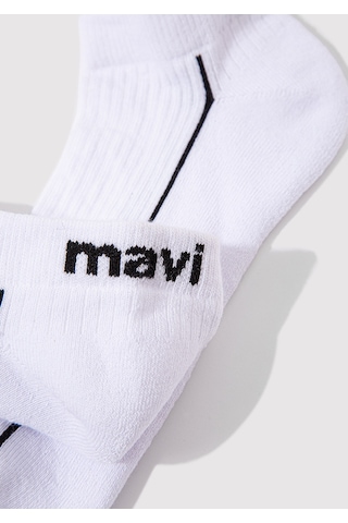 Mavi - Beyaz Patik Çorap 0911127-620 Beyaz