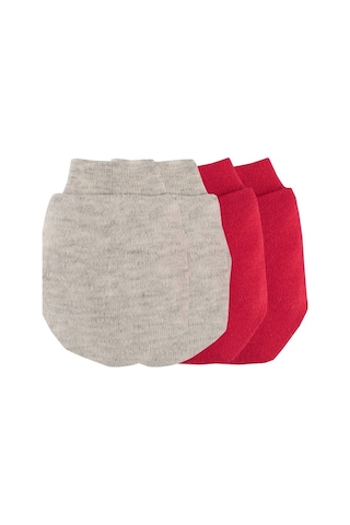 Ilkebebe Idil Baby 2'Li Bebek Eldiveni 15114-Kırmızı-Std Kırmızı