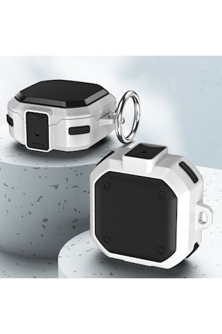 Samsung Galaxy Uyumlu Buds 2 Pro Kılıf Tank Klipsli Çift Renk Koruma Sf11