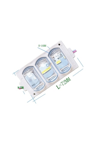 Yeni Nesil Modül Geniş(Yan)Açılı Güçlü Led Işık 3’Lü 12V (5 Adet)