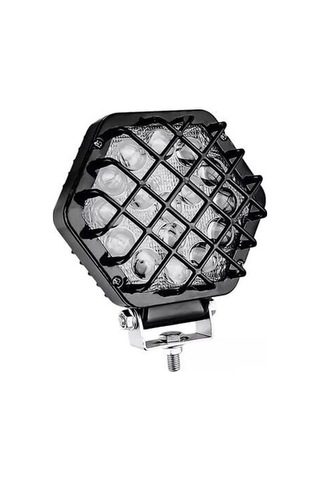 Beyaz Led Siyah Kafes Off Road Sis Farı Çalışma Lambası 16 Led 12