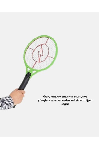 Taşınabilir Elektronik Sineklik Üç Katmanlı Güvenli Izgara Ve Kimyasız Koruma -