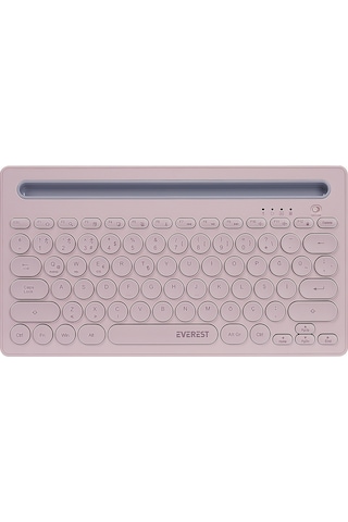 Everest KB-BT84 Bluetooth Ultra İnce + Şarjlı Q Mac/Win/Android/Uyumlu iOS Kablosuz Klavye