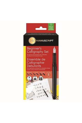 Manuscript Beginner Kaligrafi Kalemi Seti 3'lü Karton Kutu
