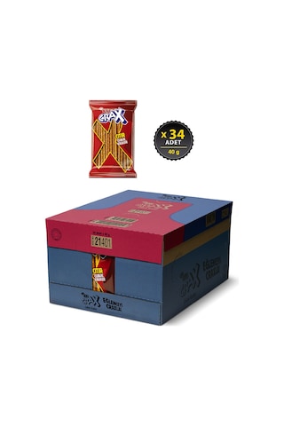 Eti Crax Sade Çubuk Kraker 34 x 40 G