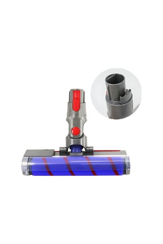 Xindoker  V7 V8 V10 V11 V15 V10 Slim V12 Slim Uyumlu Çift Amaçlı Yumuşak Fırça Başlığı - Zemin Ve Halı Temizliği  V7 V8 V10 V11 Uyumlu