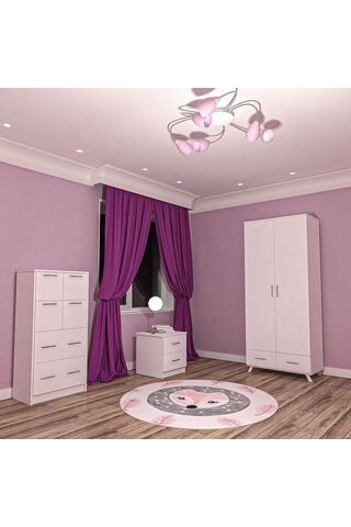 Candy Genç Odası Takımı Mdf Sis Gri