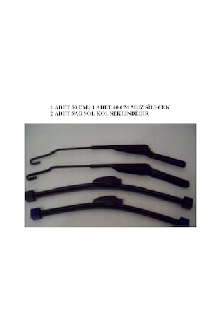 Tempra Tipo Muz Silecek Kollu Silgi Süpürgesi Takım Sag Sol