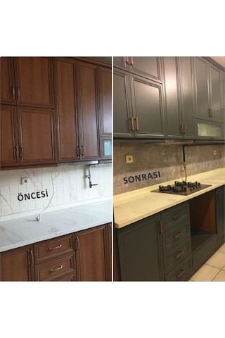 Mutfak Tezgah Arası Kendinden Yapışkanlı Folyo Kaplama Fayans Mermer Desen 60cmx100cm