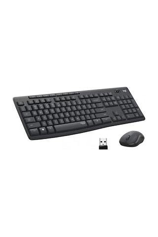 Logitech Mk295 Q Tr Siyah Kablosuz Klavye Mouse Set