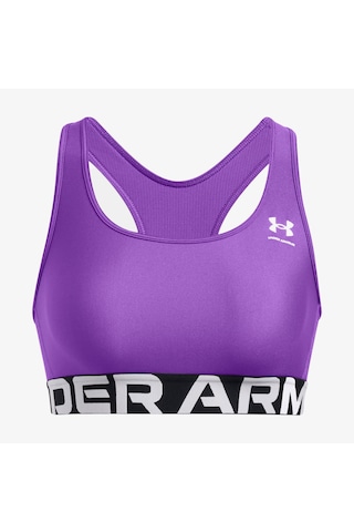 Under Armour Heat Gear Mid Kadın Mor Antrenman Bra 1383544 Mor